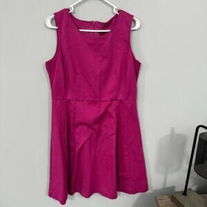 212 Collection Pretty in Pink Fit & Flare Dress Women's Size Large Sleeveless